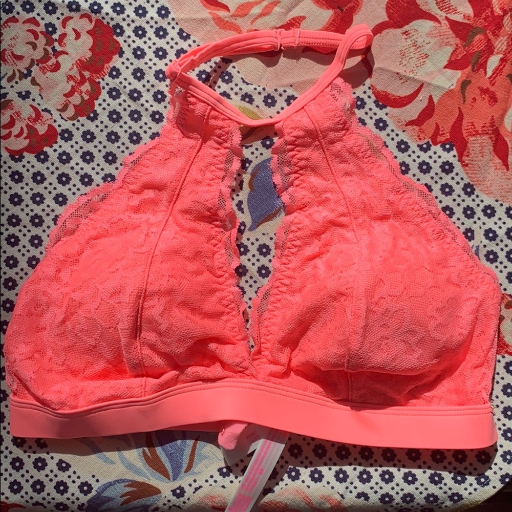 BNIB VS pink high neck bralette